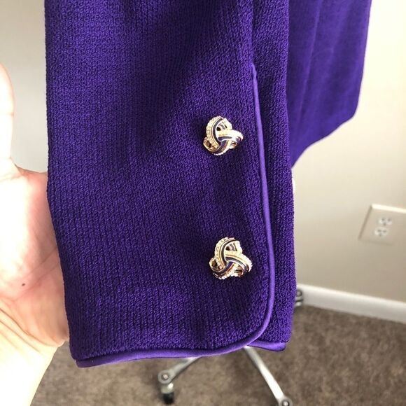 St. John Purple Jacket Blazer NWT $850 - Picture 7 of 8